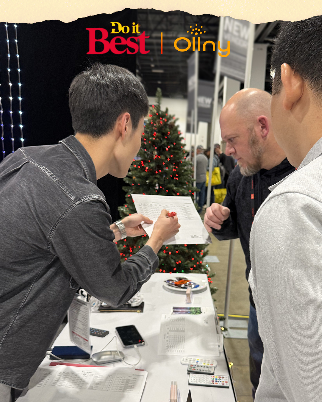 Do it Best and Ollny trade show exhibition meeting