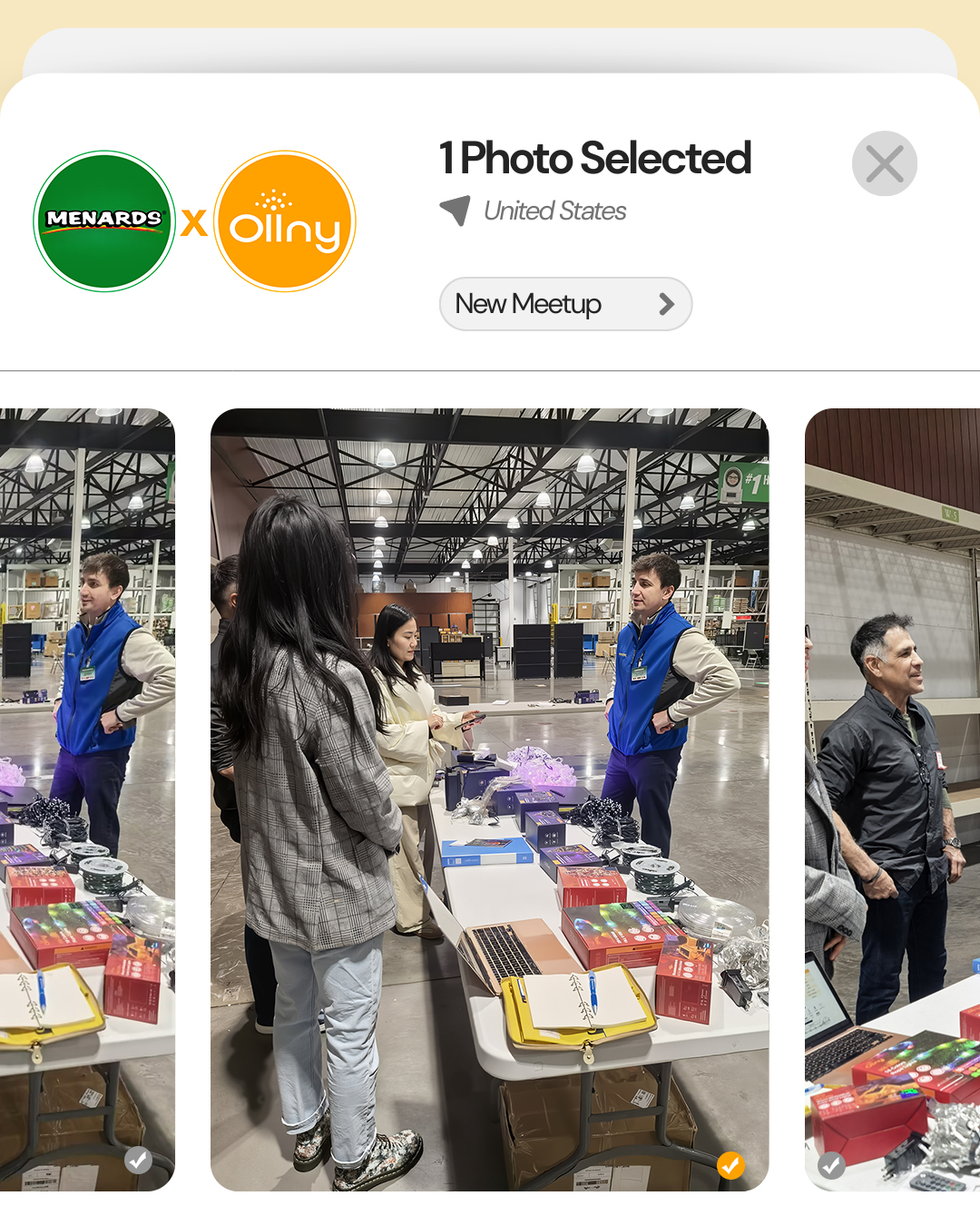 Menards and Ollny retail product meeting